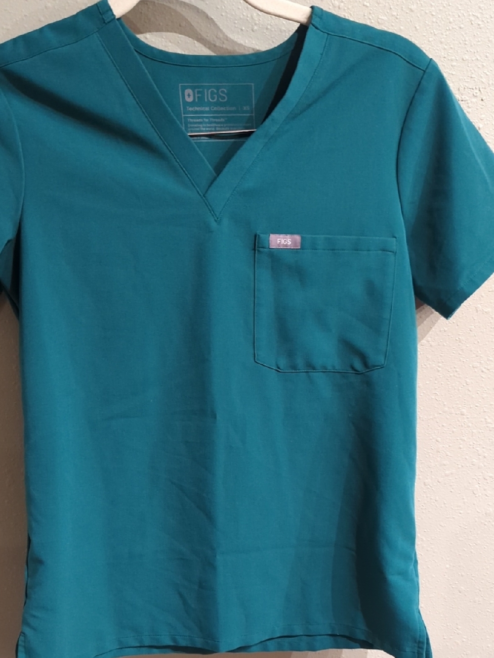 Figs Scrub Top XS Green Office Hospital